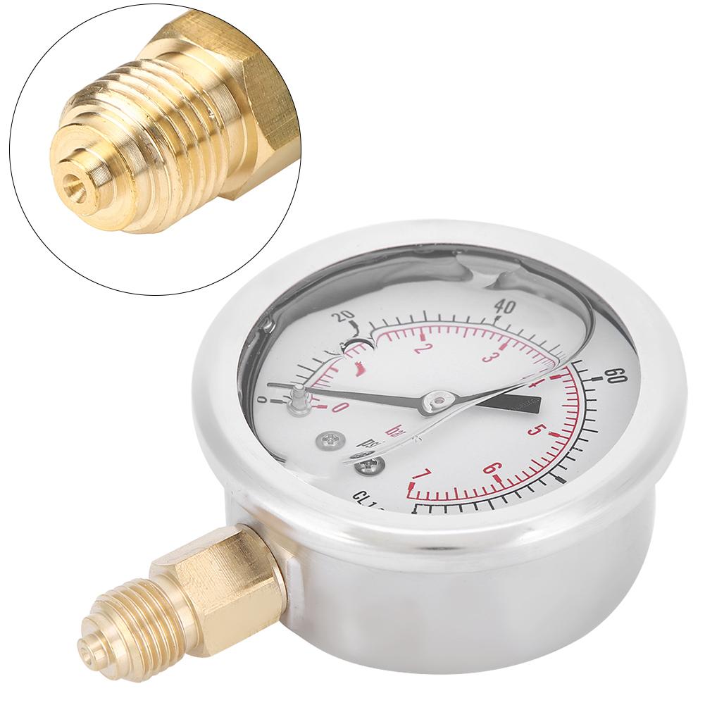 TSPGG6047bar 1 4BSP Y60 Radial Oil Filled Pressure Gauge Instrument for Pressure Measurement