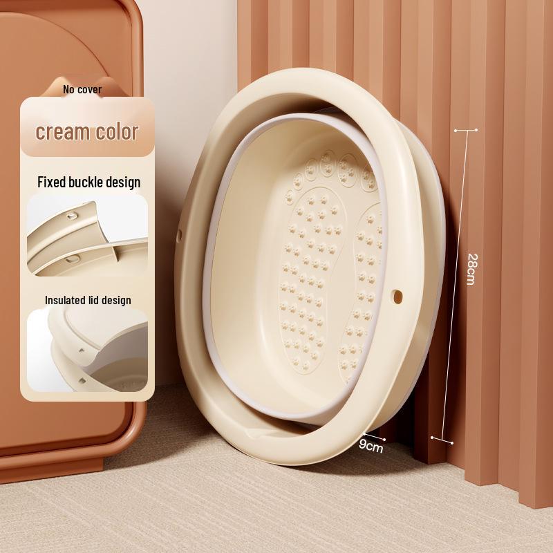 Compact Foldable Foot Bath with Massage & Calf Fumigation Basin