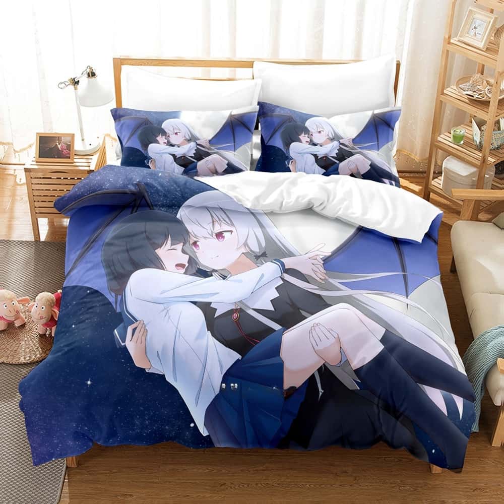 Ms. Vampire who lives in my neighborhood Bedding Set Single Twin Full Queen King Size Bed Set Adult Kid Bedroom Duvet cover Sets