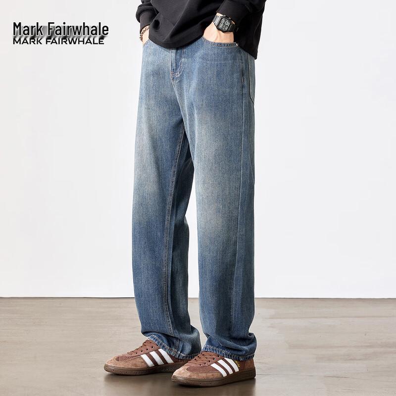 Mark Fairwhale Men's Everyday Washed Straight Denim Jeans
