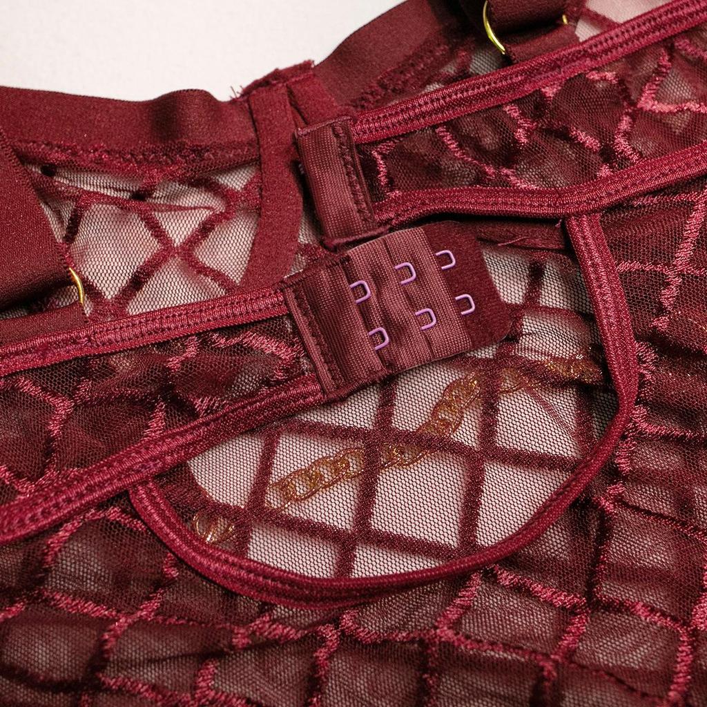 Hot Selling Erotic Large Mesh Underwire Lingerie Bodysuit - Comfortable, Slimming Design for Women