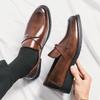 New Leather Fashion Business Shoes Men 2024 Pointed Toe Men Casual Shoes Mens Slip on Footwear Luxury Brand Mens Classic Loafers