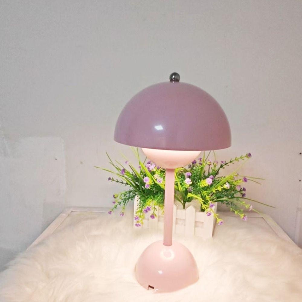 Touch Control LED Table Lamp Tricolored Light Decorative Lamp Dimmable Flower Bud Lamp  Living Room