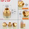 1~10pcs Brass Female Reducing Sleeve 1/8" 1/4" 3/8" 1/2" 3/4" 1" BSP Female Thread Hex Pipe Fitting For Water Fuel Gas