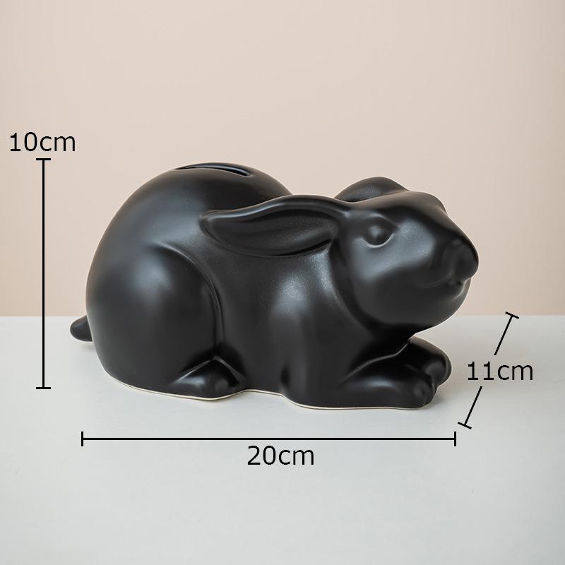 

Minimalist Rabbit Statue Lovely Animal Ornaments Desk Decoration Modern Crafts Bunny Ceramic Sculpture Room Aesthetic Decor