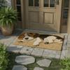 40*60cm Bathroom Carpet Non-slip Door Carpet Creativity Beagle Floor Mat  Home Decor