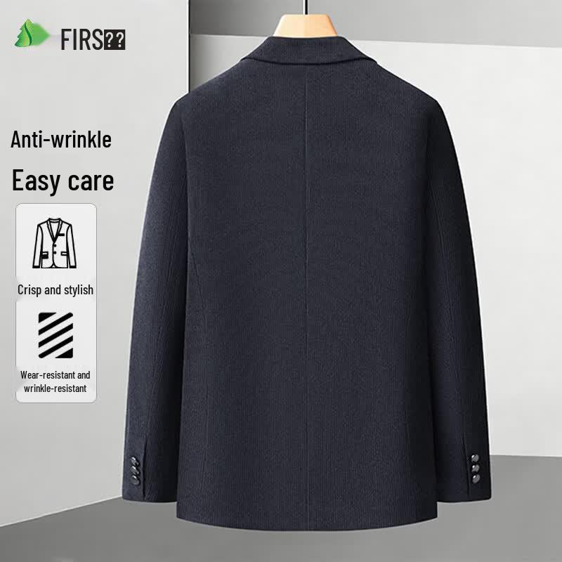 SANSAN Men's Anti-Wrinkle Chenille Suit Jacket