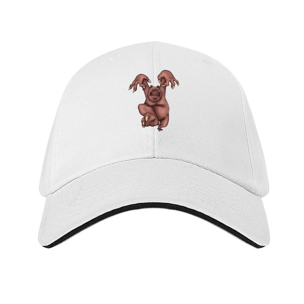 Wild and angry grizzly bear sticker and tshirts for kids and tennager Baseball Cap luxury woman cap Womens Golf Wear Mens