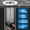 Mesh Sink Filter Stainless Steel Floor Drain Strainers Kitchen Bathroom Bathtub Anti-clog Hair Catcher Leakproof Net Strainer