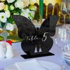 Set of 2 Clear Acrylic Butterfly Table Number Stands Table Place Cards for Parties Gatherings Wedding DIY Table Setting