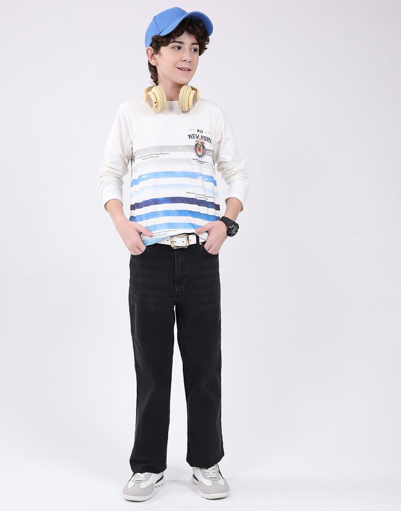 MONTE CARLO Boy's Round Neck Full Sleeve T-Shirt