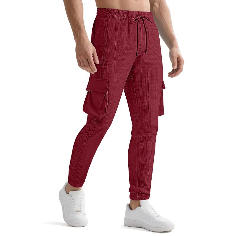 Neue Mode Overalls Sport und Freizeit personalisierter Trend Kordelzug Mehrfach-Taschen Hose Herren