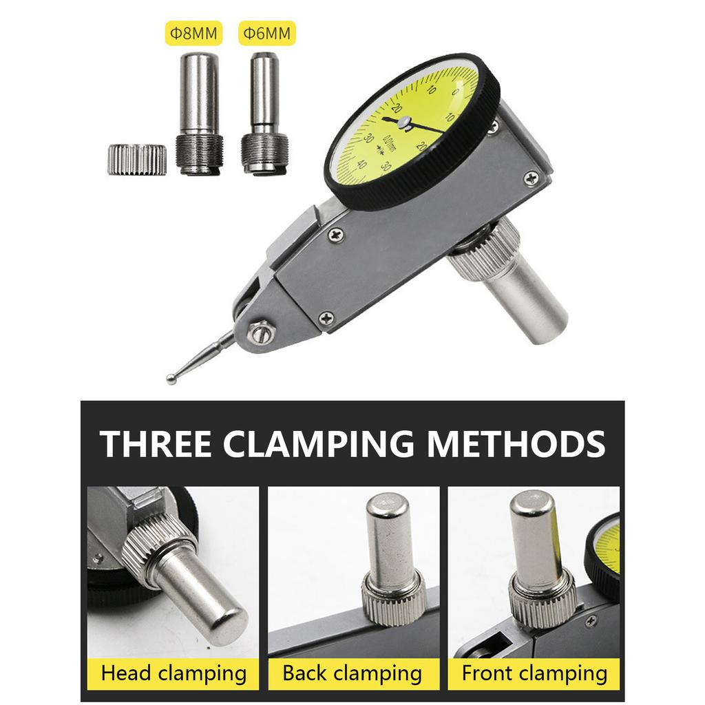 Accurate 0-0.8mm 0.01mm Center Finder Measurement Tool Support Dial Test Indicator Precision Metric with Dovetail Rails