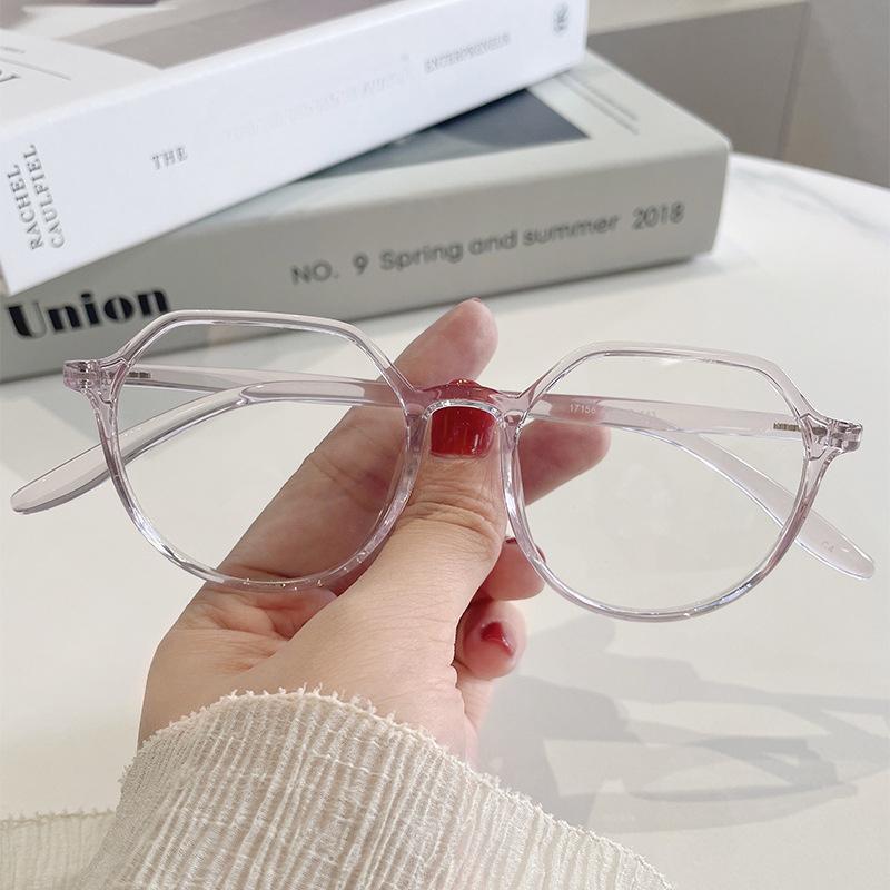 Glasses Frame TR90 Big Face Thin Glasses Frame Women Can Be Equipped with Myopia Special-shaped Glasses Frame Anti-blue Light