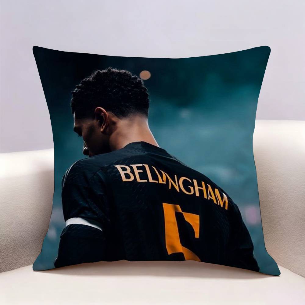JJude BBellingham Football Doublesided print Pillow Case Pattern Printed Pillowcase For Living Room Sofa Cushion Cover