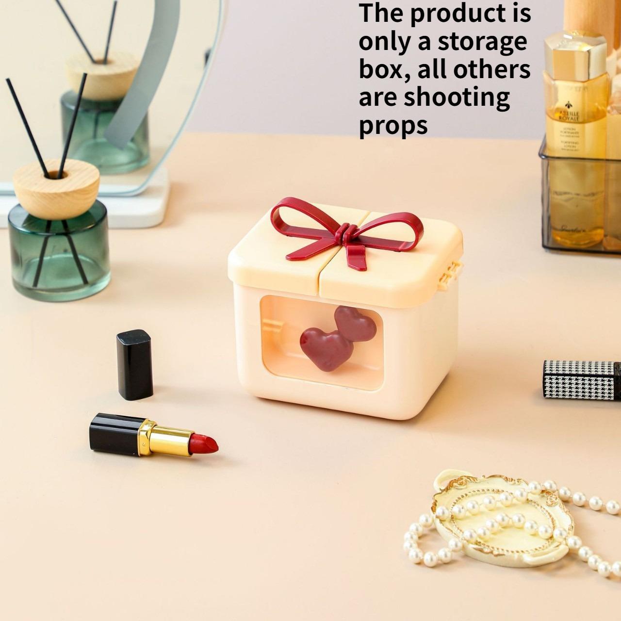 

1 шт. Настольный ящик для хранения помады Новый ящик для хранения помады, блеска для губ, эфирных масел Doge, бытовые товары для косметики 1 жёлтый