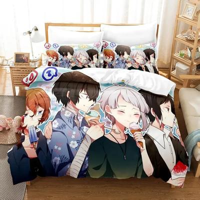 Bungo Stray Dogs Nakahara Chuuya Bedding Set Single Twin Full Queen King Size Bed Set Adult Kid Bedroom Duvet Cover Sets Anime