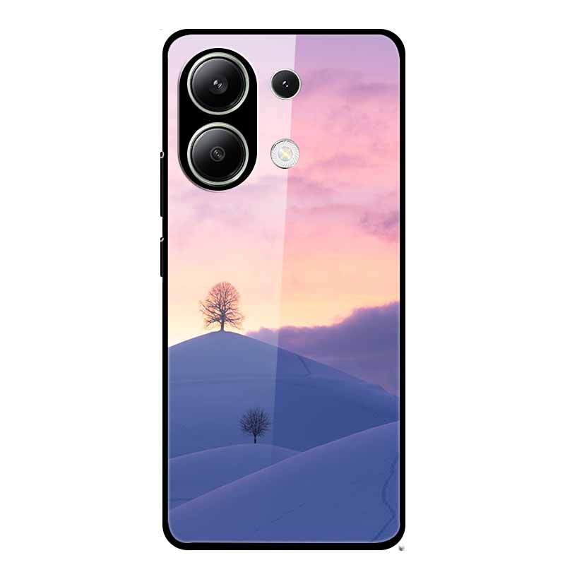 For Xiaomi Redmi Note 13 Pro 4G 6.67"Tempered Glass Cases Silicone Bumper Hard Back Covers for Redmi Note13 4G 6.67" Phone Cases