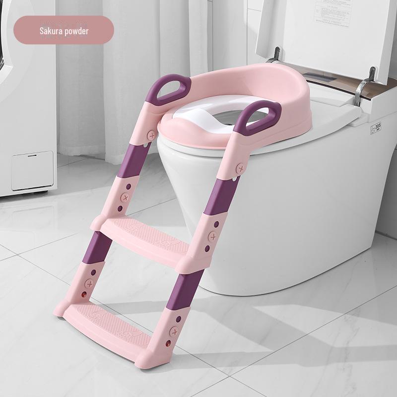 

Дитяча переносна туалетна драбинка і кільце hard pad рожевий