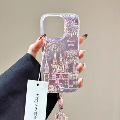 Glacier Pattern Cartoon Fireworks Castle for Apple 14 Mobile Phone Case for IPhone 16 Promax New 15 Laser 13 New