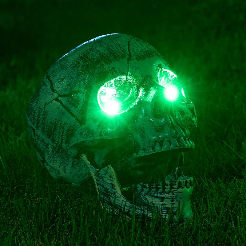 Halloween Leuchtende Skeletthand Dekorationen für Außenrasen und Hof Atmosphäre