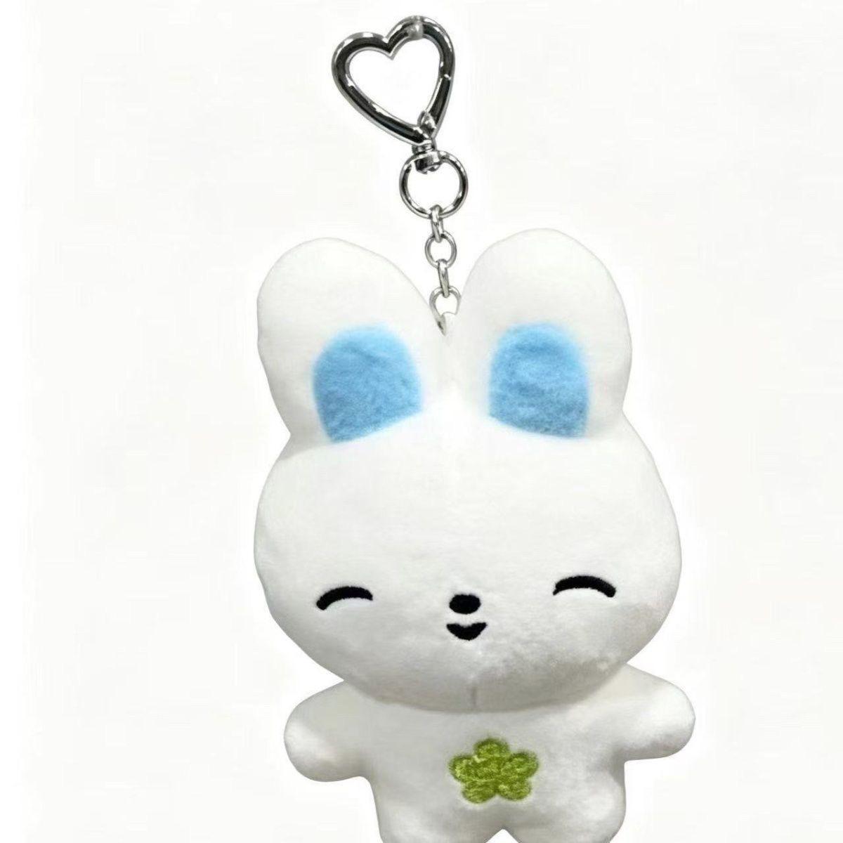 12cm Plüsch Schlüsselanhänger AND2BLE Zhanghao RICKY HAN YUJIN Fans POP UP 3D Cartoon PP Baumwolle Weiches Geprägtes Plüschtier Fans Tasche Anhänger gray