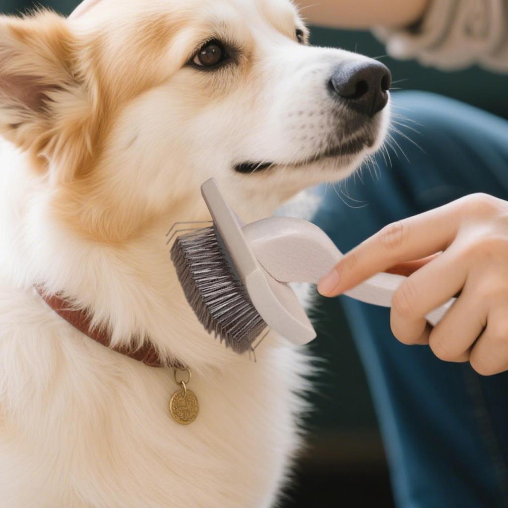 Dog Slicker Brush Pet Slicker Brush For Cats Dogs Loose Hair Removal Tool Shedding Comb With Wood Handle For Long Short Coat