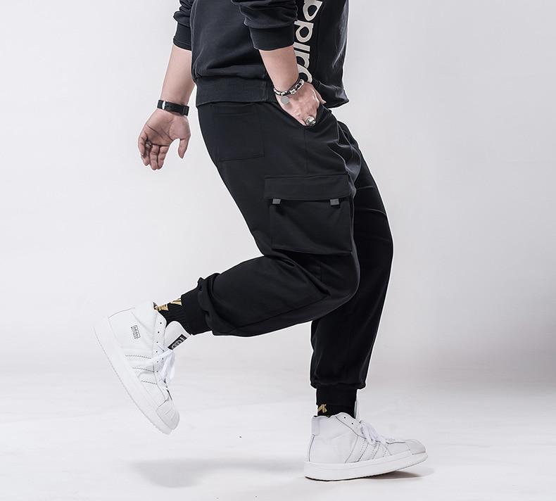 Übergröße 6XL 7XL Herren Locker Dehnbar Jogginghose Freizeit Sportbekleidung Laufen Training Loungehose für Tägliches Training
