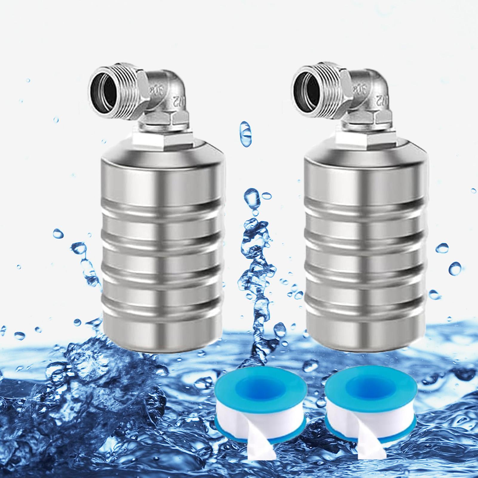 

2 шт. водяной клапан Scomeri, поплавковый клапан, нержавеющая сталь 304, полностью автоматический поплавковый клапан контроля уровня воды, регулятор уровня воды в клапане C