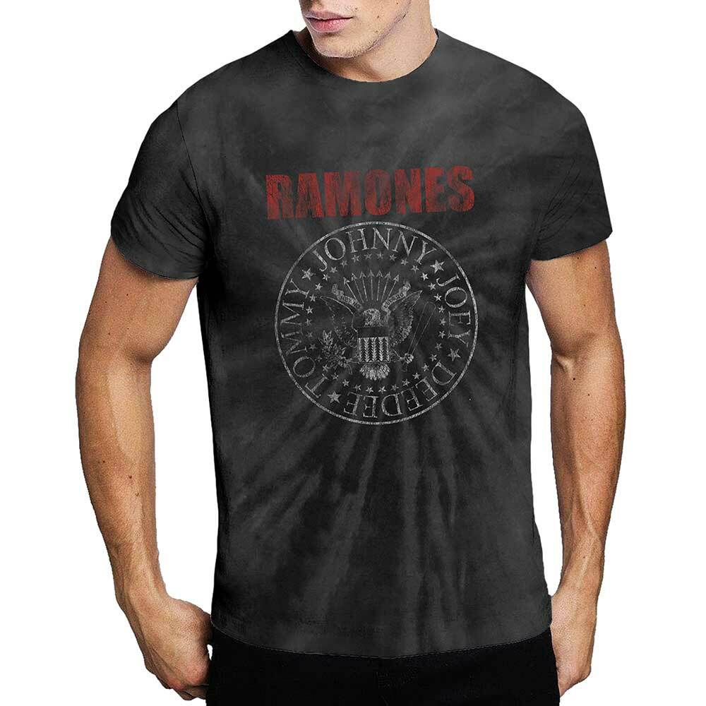 The Ramones Presidential Seal Dip Dye Official Merchandise T-shirt MLXL New M