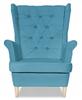 Gaja Scandinavian Family Furniture Wing Chair TURQUOISE for Feeding Kids