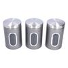 3 szt. Słoik do przechowywania Stal nierdzewna Pojemnik na żywność Herbatę Orzechy z okienkiem Trwały i o dużej pojemności dla