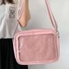 Apanese High School Girls Crossbody Bags Pu Jk Handbags Transparent Itabag Women New Bags Leather Shoulder Bag Quality