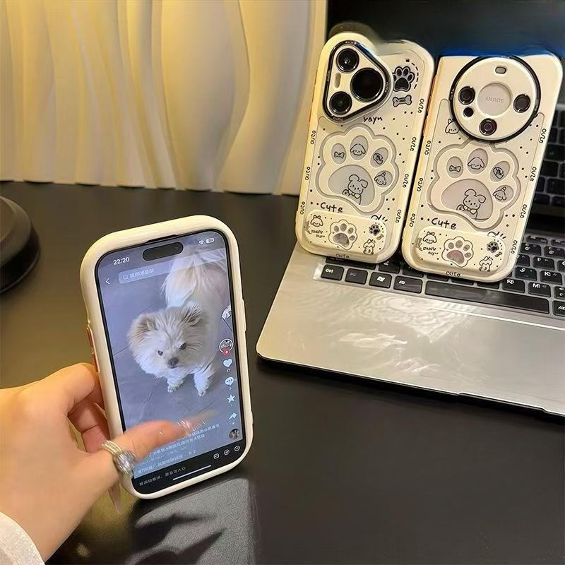 Cartoon Dog Paw Prints Suitable for Apple 16pro Mobile Phone Case New Iphone15promax Cartoon 13 Personality 14