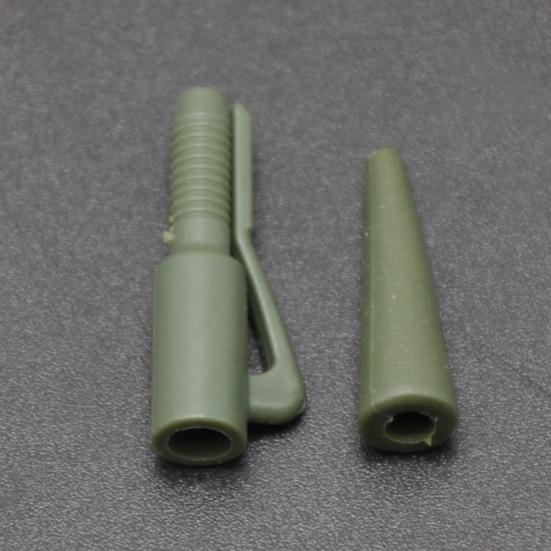 40-teiliges Karpfenfischen Zubehör Set, Anti-Tangle Sleeves, Quick Change Wirbel, Sicherheitsclips, Heck Gummi Schläuche, Angel Rig Tackle