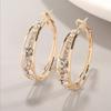 1 Pair of Earrings Exquisite Explosive Style Rhinestone Earrings for Men and Women Big… More