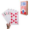 Nadrozměrné hrací karty pro bridge, žolíky, poker, rodinné hry, velikost, vtip, kouzla, věž, karty, kouzelník, (17.512.5cm)