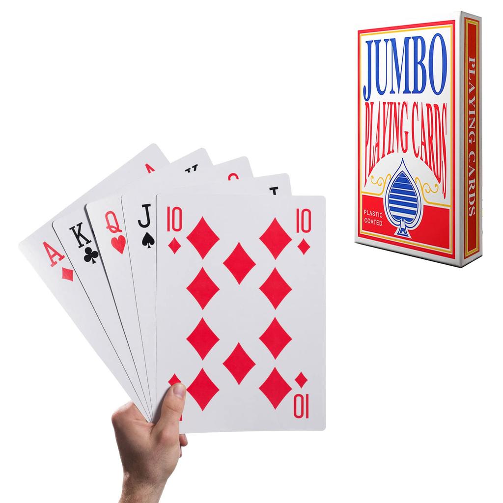 Nadrozměrné hrací karty pro bridge, žolíky, poker, rodinné hry, velikost, vtip, kouzla, věž, karty, kouzelník, (17.512.5cm)