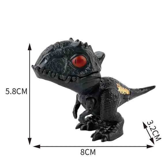 Jurassic Finger Dinosaur  Tyrannosaurus Model Toys For Kids Finger Biting Dinosaurs Movable Joints Dinosaur Toy For Boy Gift