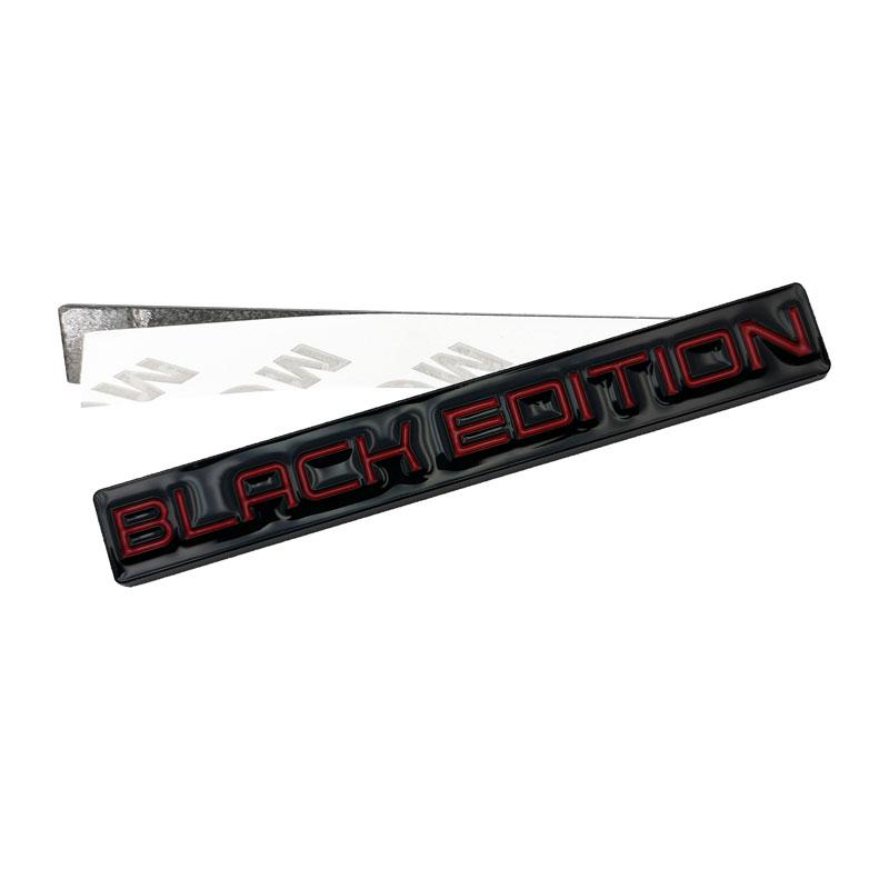 Metal 3D Car Styling Black Edition Emblem Rear Trunk Badge Fender Sticker Body Decal Head Grill Badge Chrome Car Accessories