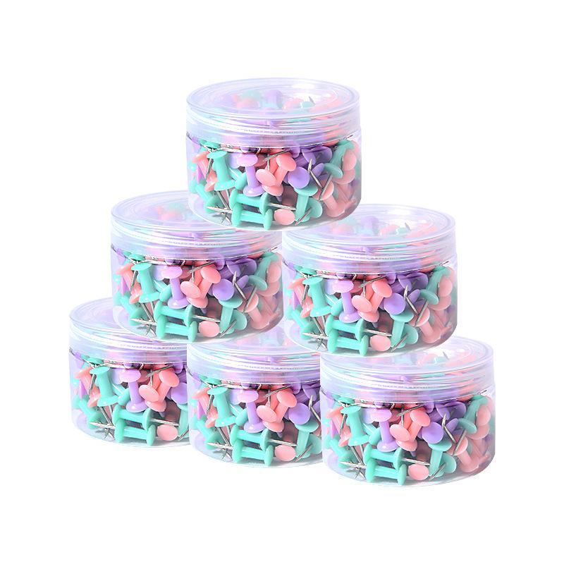 1 Box of Macaron Pushpins, Suitable for Thumb Pushpins for Bulletin Boards, and Also Suitable for Pushpins for Cork Panel Wall Decoration