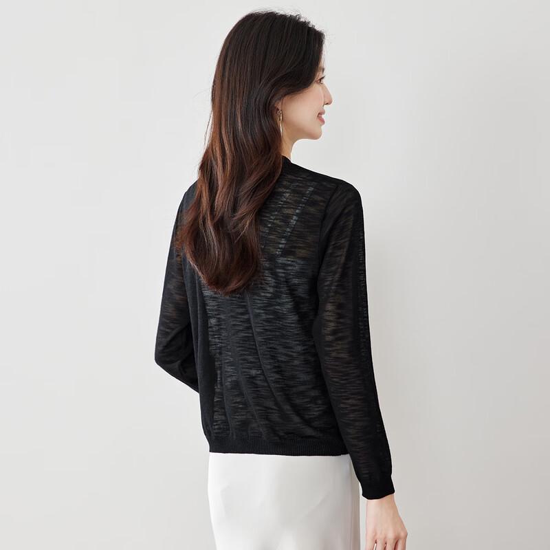 CARBAMMI Women's Short V-Neck Thin Knit Cardigan