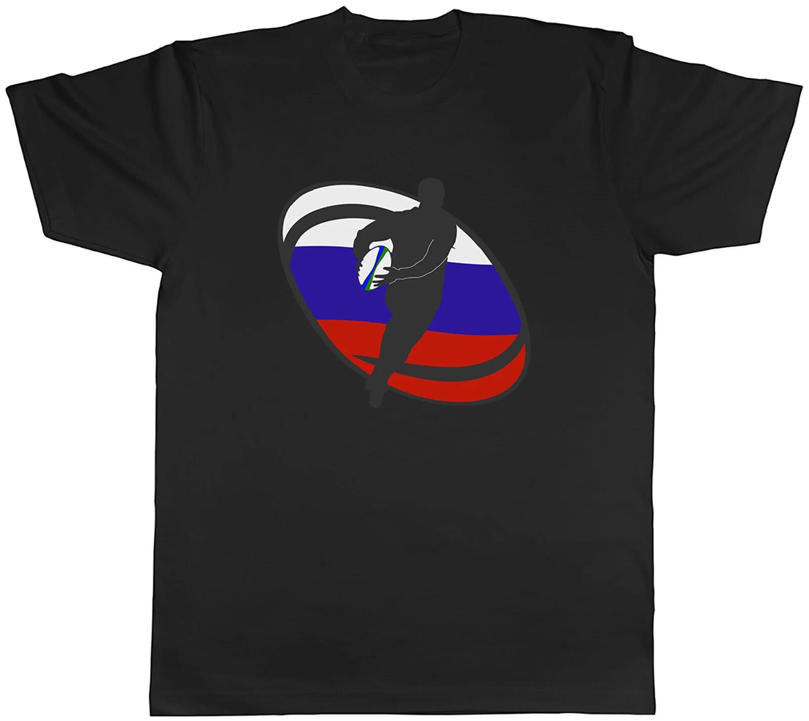 Rugby Russia Mens Unisex T-Shirt Tee XXL