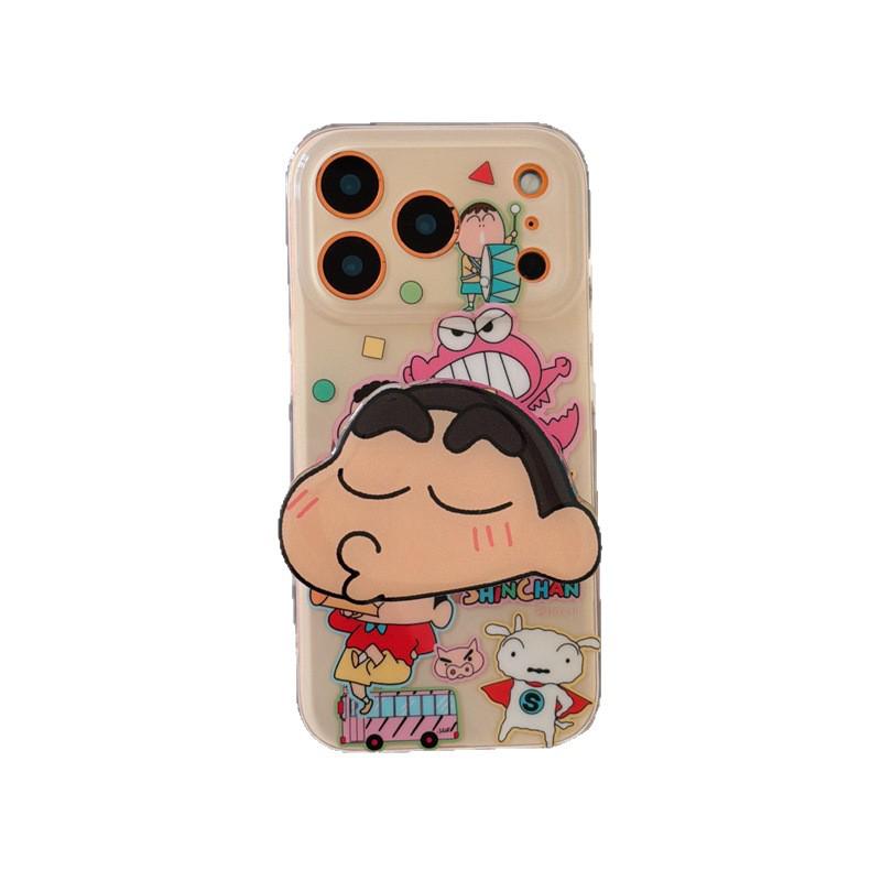 Shin-chan Trumpet Stand iPhone Case for 16ProMax/15/14