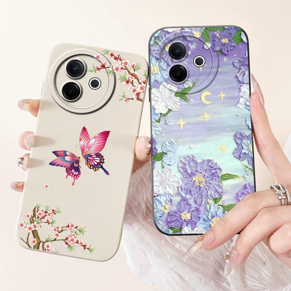 Für Vivo Y39 5G Hülle V2436 Niedliches Mode Cartoon Muster Abdeckung Stoßfest Weiche TPU Handyhüllen Für Vivo Y300i Y 39 VivoY39 Bumper