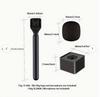 Universal Lavalier Street Reporter Microphone and Handheld Pole for Interviews