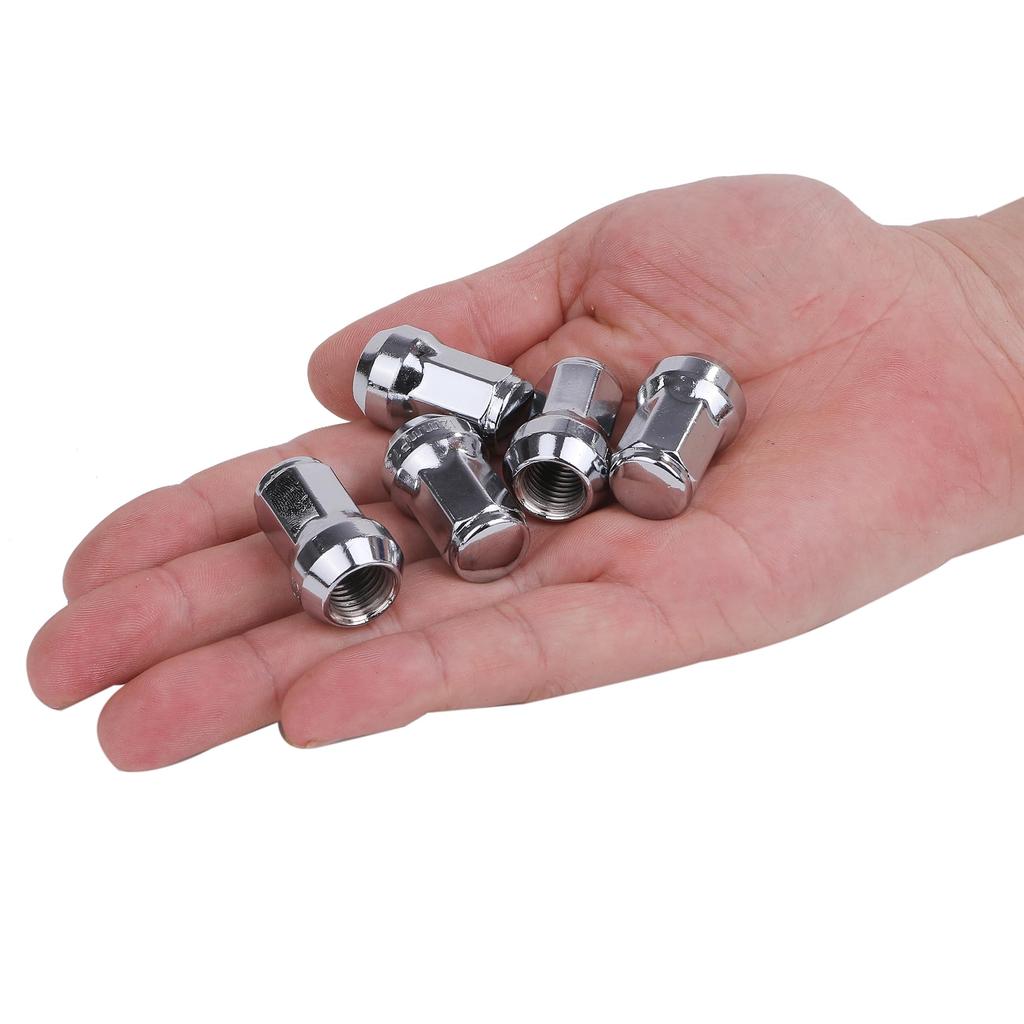 [Partools] Lock Nut Silver Car Tire Wheel Nut M12 Short