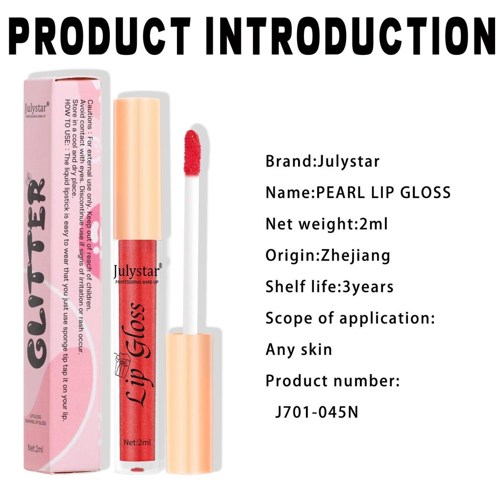 JULYSTAR Lipstick Brightens Lip Moisturizing And Lasting Coloring Lipstick Cosmetics Women's Daily Portable Beauty Makeup