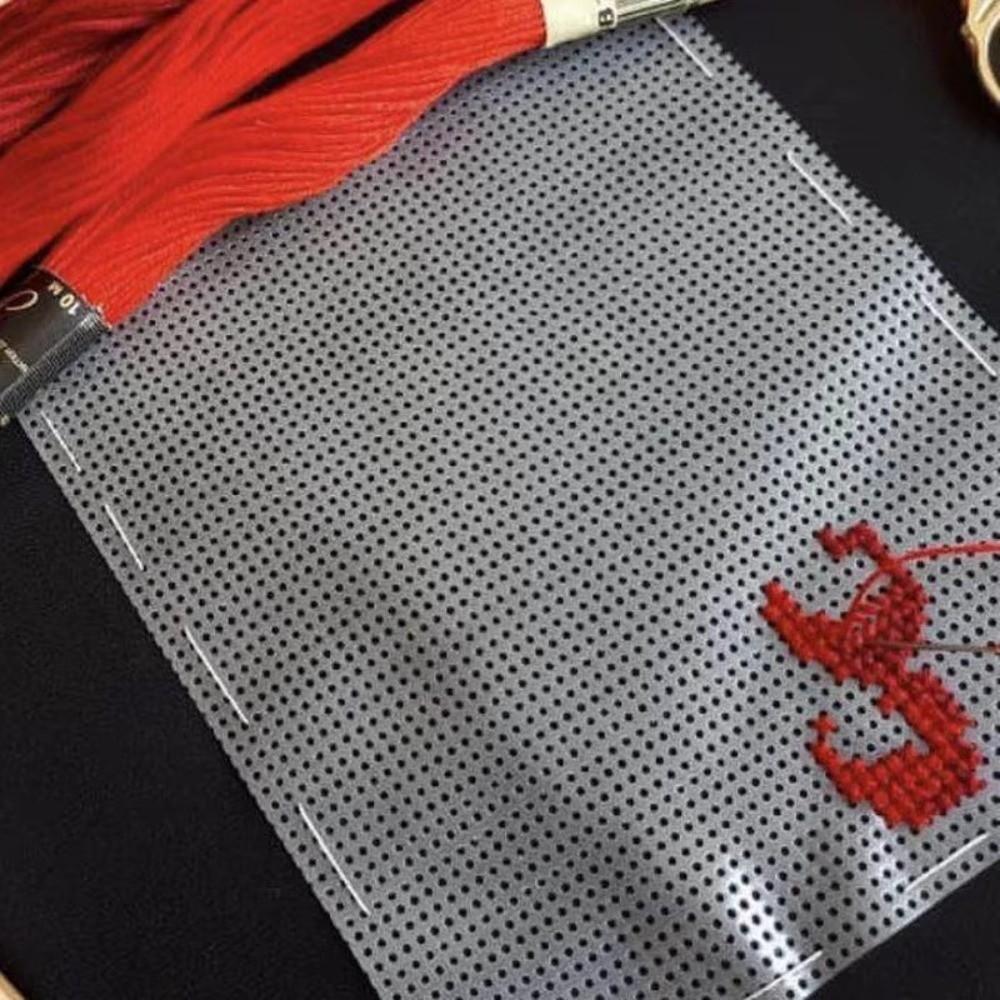 DIY Crafts Water Soluble Canvas 14CT Transparent Printable Lining Cloth Disappear In Water Cross Stitch Supplies