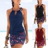 Women Sleeveless Sundress Waist Party Sorft Halter Elastic Sexy Beach Dress